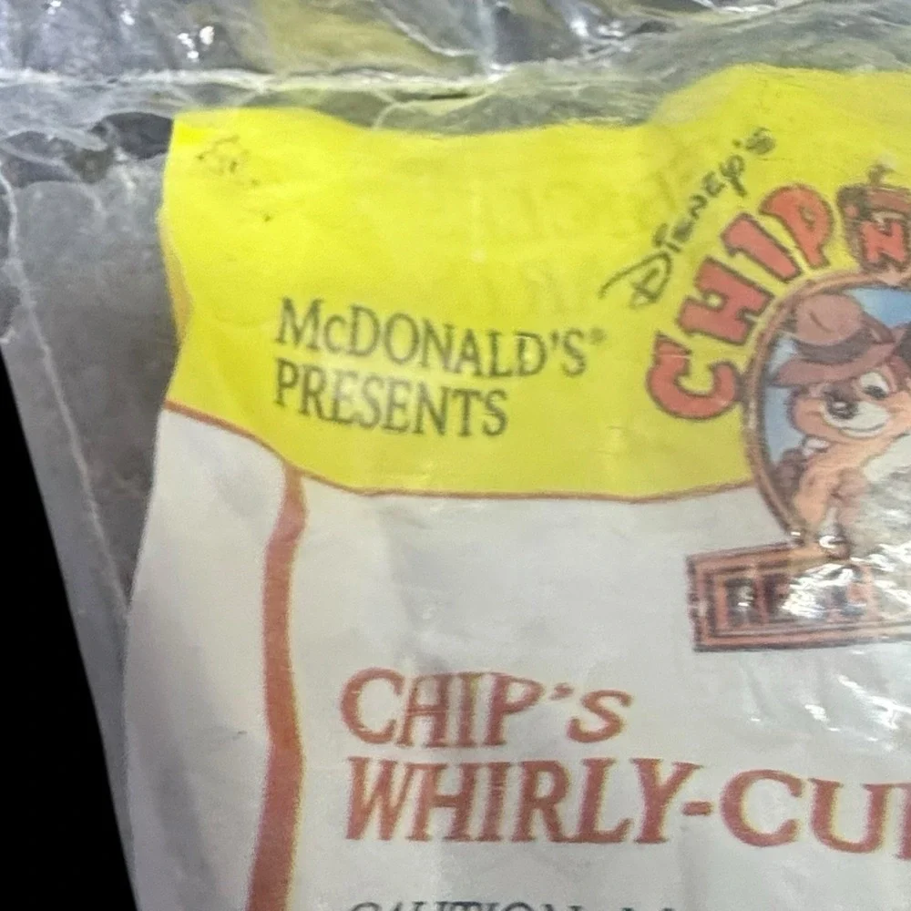 1989‎ Chip N Dale Rescue Rangers Chip Toy McDonalds Happy Meal Disney New Sealed